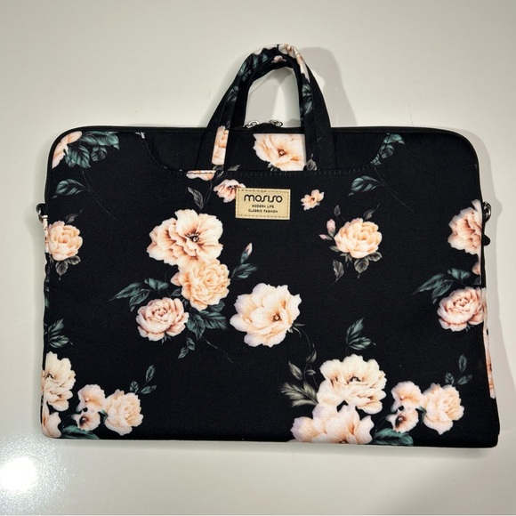 Mosiso Accessories - MOSISO Computer Electronic Device Carrier Tote Floral Fabric Zip Insulated NWOT
